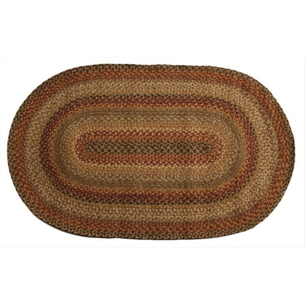 Homespice Decor Kingston Hudson Jute Braided Rugs - Placemats - Oval - set of 4 594099 - main